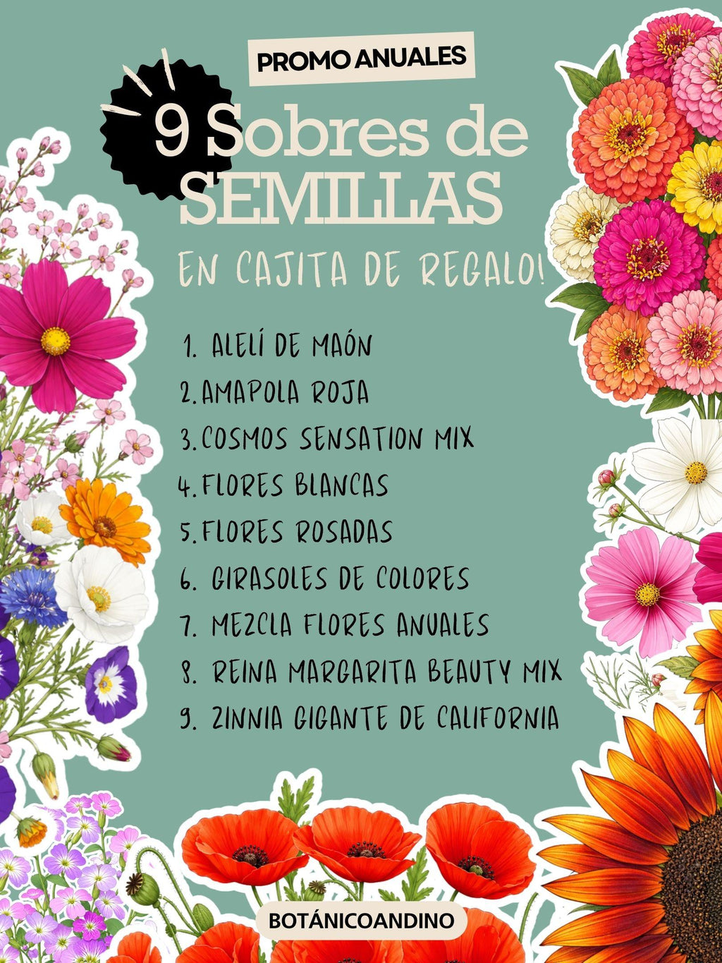 PROMO SEMILLAS X 9 SOBRES