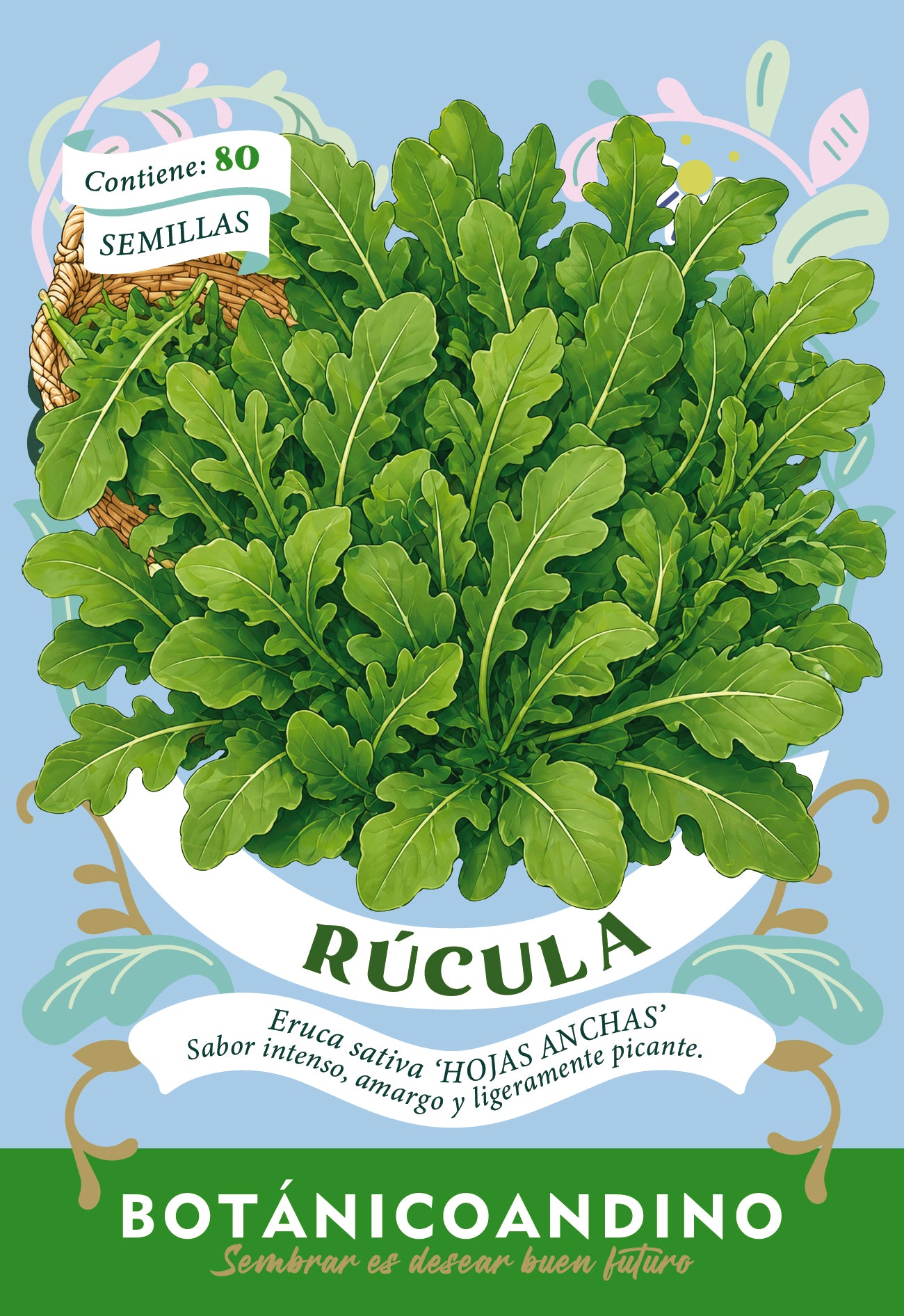 Rúcula de hojas anchas